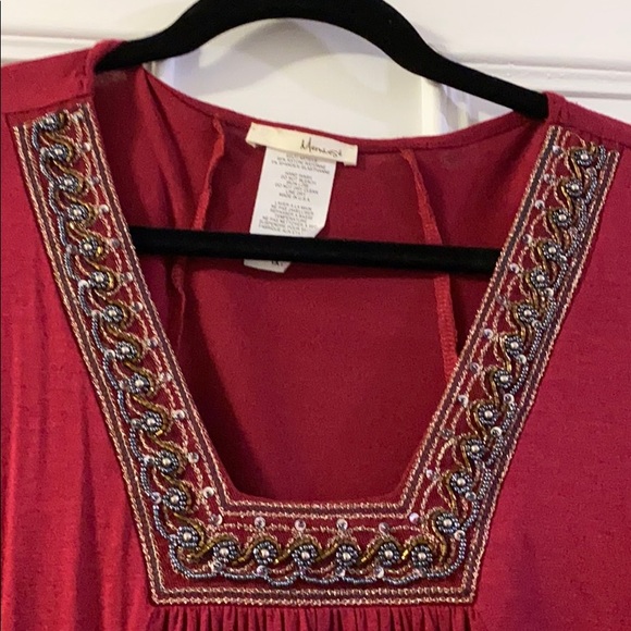 Memuse Dolman Square Neck Top - Picture 2 of 2